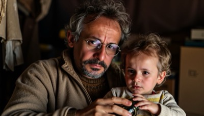 AI-generated film still from Me-Me exploring identity and unlived destinies in Milan